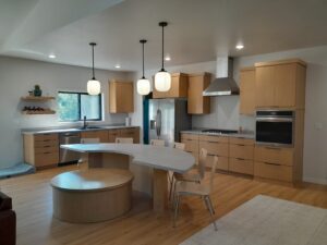 Modern kitchen unique island